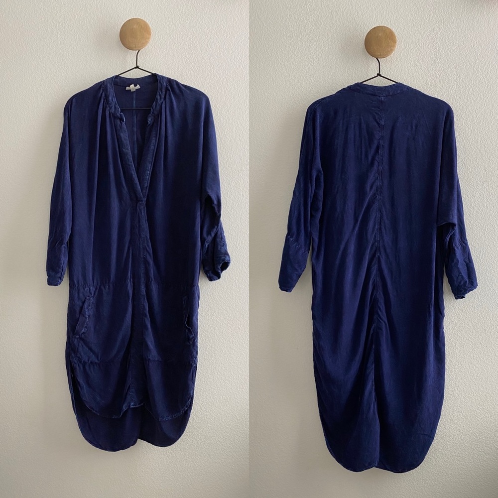 THE ODELLS HI LO DRESS In Indigo